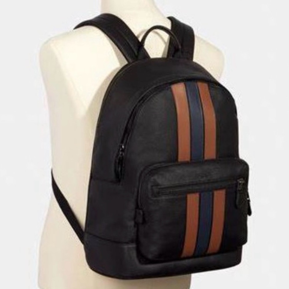 BUNDLE Coach Varsity Stripe Backpack & Wallet, NWTs - Picture 6 of 16